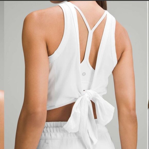 NWT New LULULEMON Its A Tie Tank Top Convertible Open Bow Back or Crop Tank 8 - Picture 8 of 9